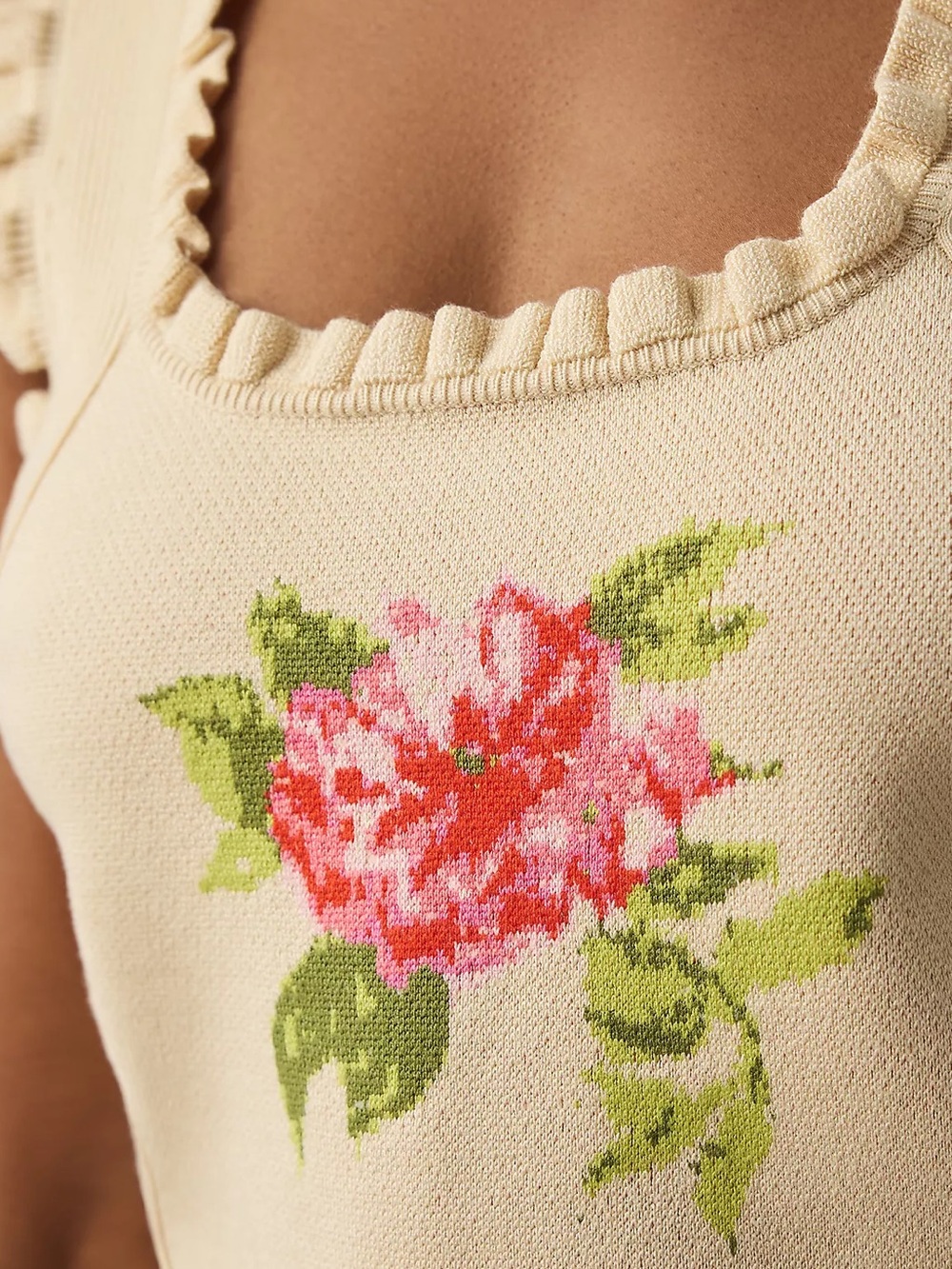 Anthropologie Women’s Bow-Back Sweater Tank - Picture 3 of 7
